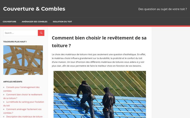 Couverture & Combles - Des questions au sujet de votre toit ?
