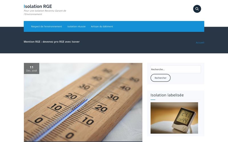 Isolation RGE - Pour une isolation Reconnu Garant de l'Environnement